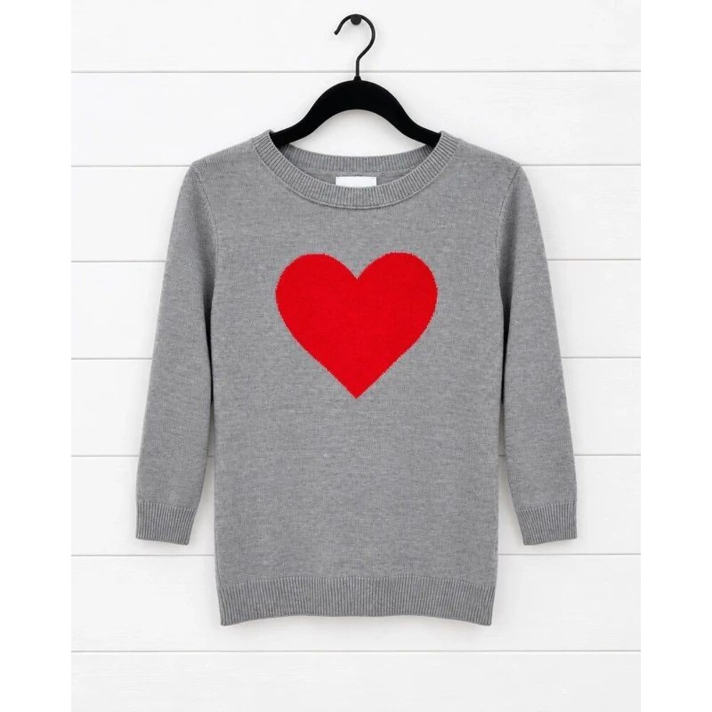 Small New York & Company Gray Heart Sweater